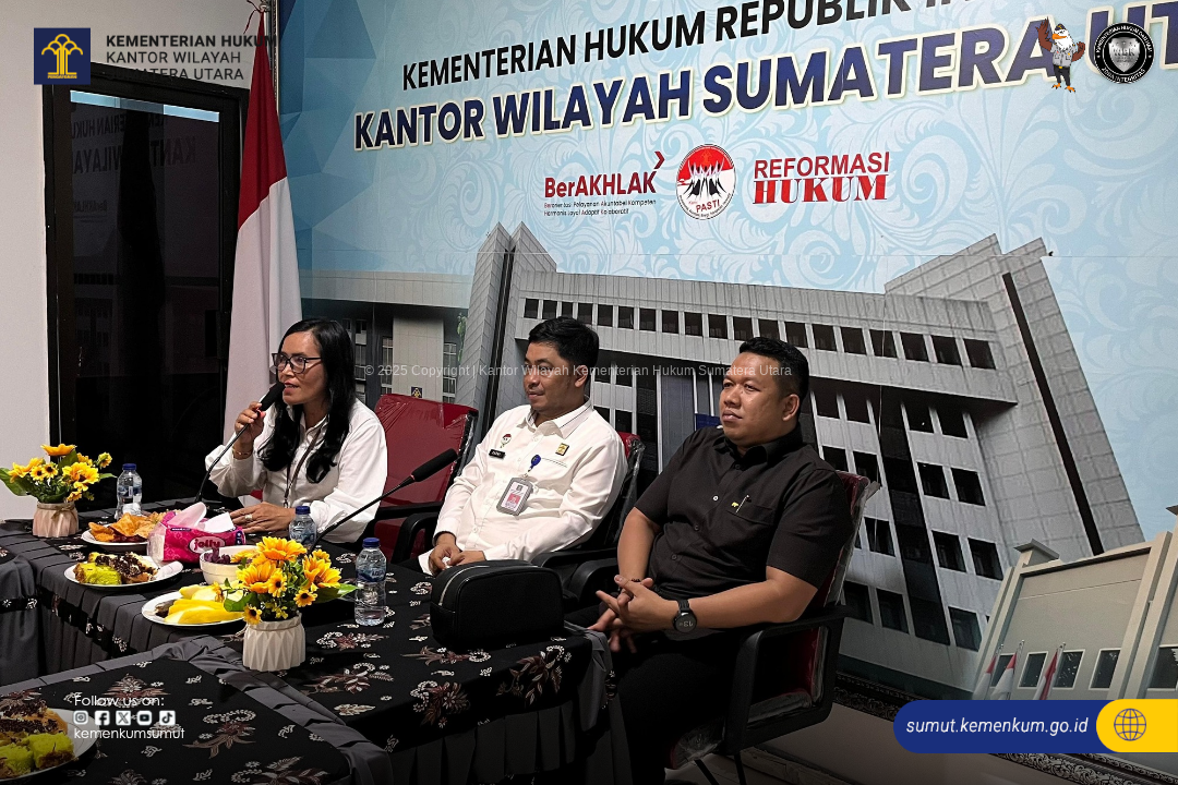 Kanwil Kemenkumham Sumut Gelar Rapat Finalisasi Analisis dan Evaluasi Peraturan Daerah Tahun 2025