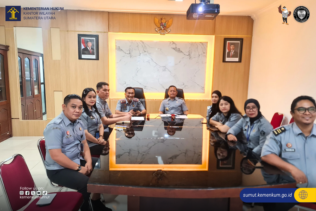 Kanwil Kementerian Hukum Sumut Ikuti Rapat Koordinasi Penerbitan SKT Partai Politik Baru