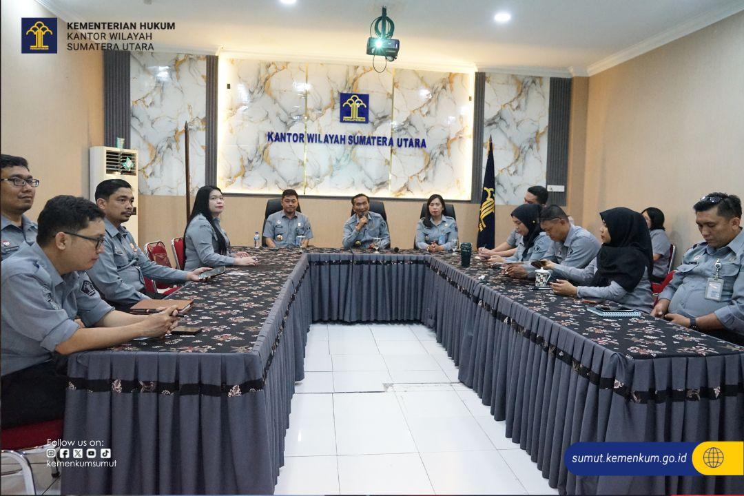 Pentingnya Keterbukaan Informasi Publik, Kanwil Kemenkum Sumut Lakukan Penyusunan DIP dan DIK