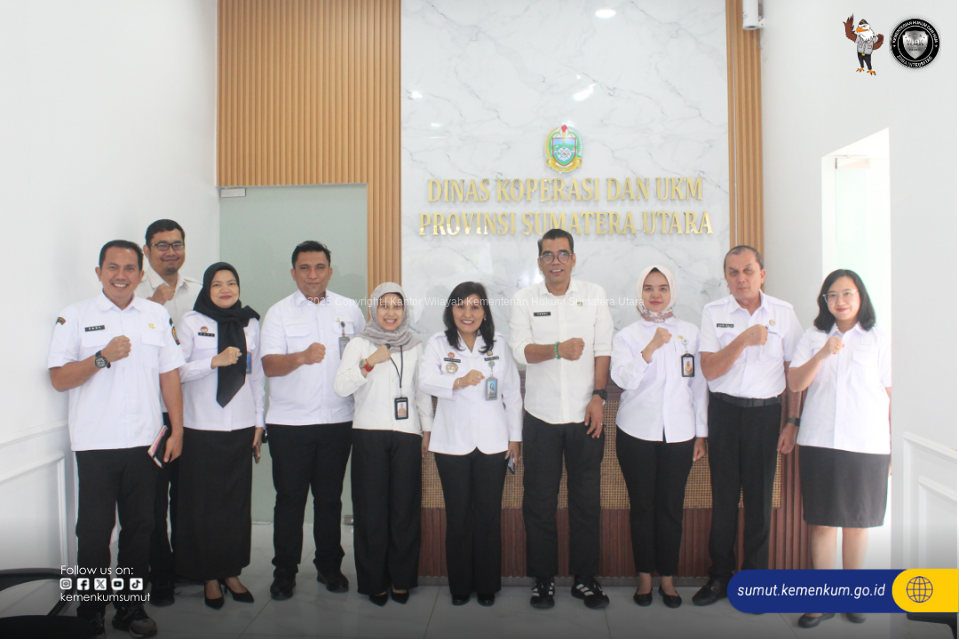 Dukung Produk Lokal, Kemenkum Sumut dan Dinas Koperasi Bersinergi Lindungi KI Masyarakat