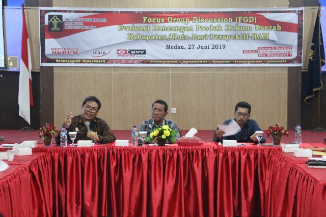 FGD Evaluasi Rancangan Produk Hukum Daerah KabupatenKota Dalam Perspektif HAM