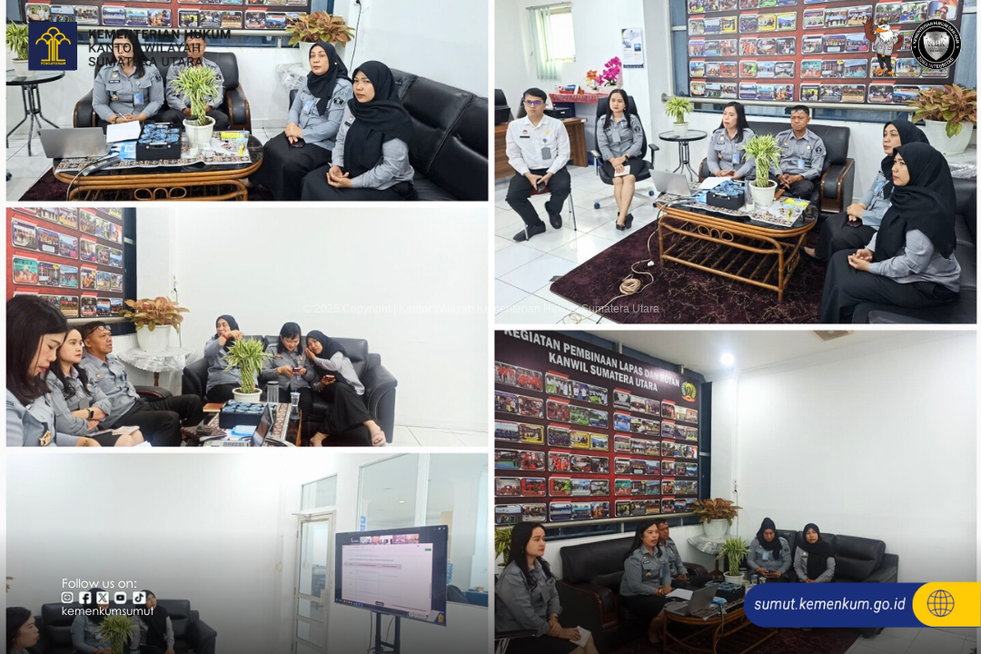 Evaluasi Pola Kerja Fleksibel, Kanwil Kemenkum Sumut Pastikan Layanan Publik Tetap Optimal