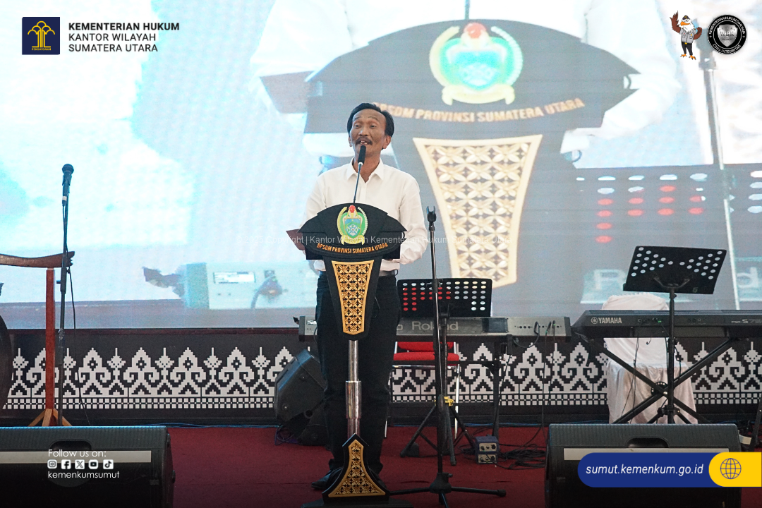 Kakanwil Kemenkum Sumut Perkenalkan Layanan Hukum ke Masyarakat dalam Festival Kabar Baik Regional GBI Kakanwil Kemenkum Sumut Perkenalkan Layanan Hukum ke Masyarakat dalam Festival Kabar Baik Regional GBI
