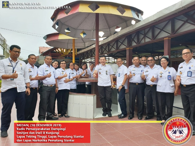 Kadiv Pemasyarakatan Dampingi Sesitjen dan Irwil II Kunjungi Lapas Tebing Tinggi Lapas Pematang Siantar dan Lapas Narkotika Pematang Siantar