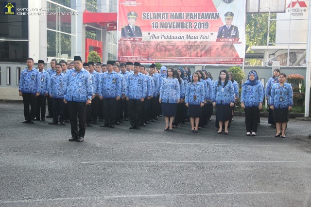 Kanwil Kemenkumham Sumut Gelar Upacara HUT Ke 48 Korpri1
