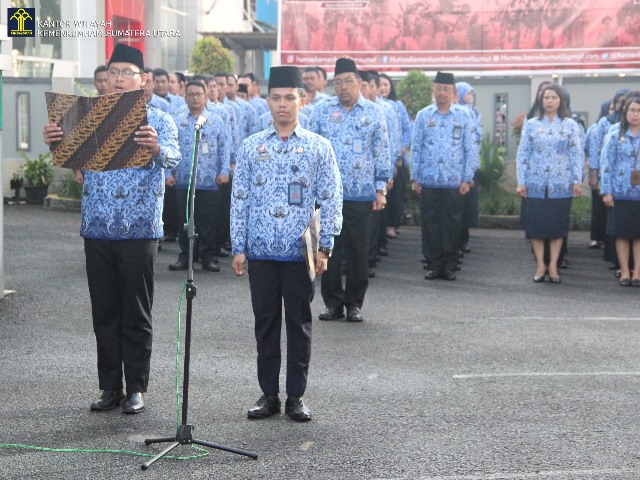 Kanwil Kemenkumham Sumut Gelar Upacara HUT Ke 48 Korpri1