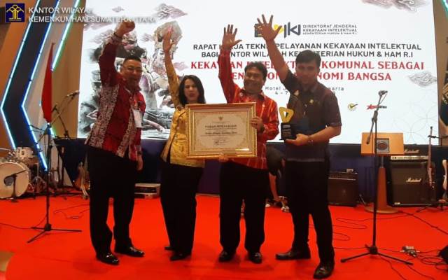 Kanwil Sumut Raih Kanwil Terbaik Kategori Indikasi Geografis Se Indonesia1