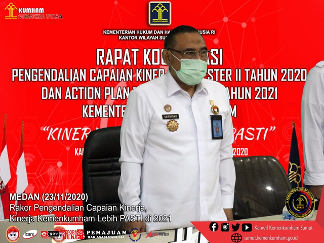 Rakor Pengendalian Capaian Kinerja Kinerja Kemenkumham Lebih PASTI