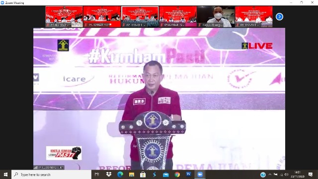 Rakor Pengendalian Capaian Kinerja Kinerja Kemenkumham Lebih PASTI6