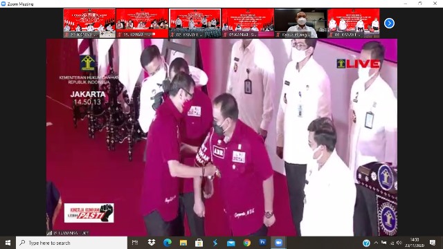 Rakor Pengendalian Capaian Kinerja Kinerja Kemenkumham Lebih PASTI8