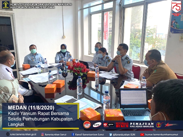 ZZKadiv Yankum Rapat Bersama Sekdis Perhubungan Kabupaten Langkat