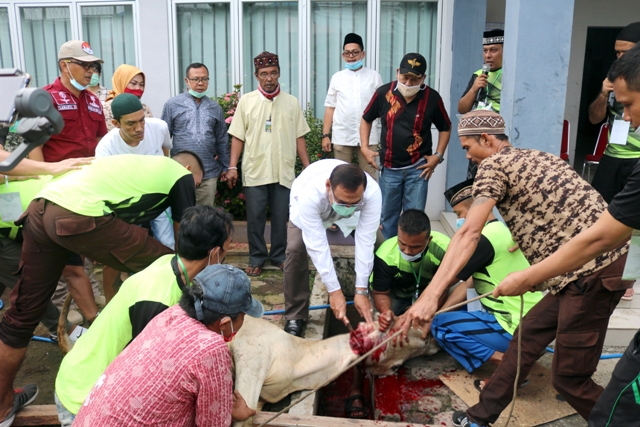 ZZKakanwil Potong Hewan Kurban Untuk WBP Lapas 1 Medan dan Warga Kurang Mampu2