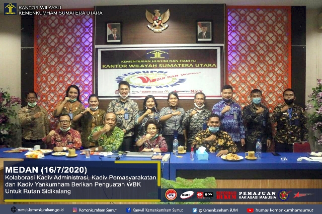 ZZKolaborasi Kadiv Administrasi Kadiv Pemasyarakatan dan Kadiv Yankumham Berikan Penguatan WBK Untuk Rutan Sidikalang