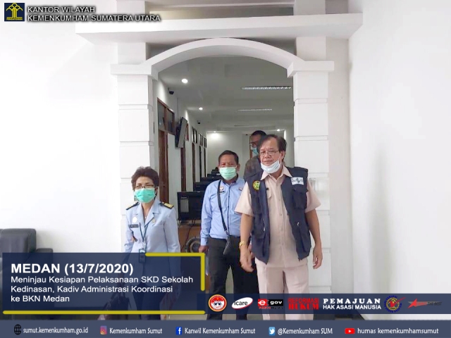 ZZMeninjau Kesiapan Pelaksanaan SKD Sekolah Kedinasan Kadiv Administrasi Koordinasi ke BKN Medan
