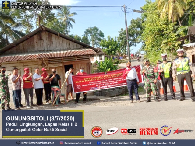 ZZPeduli Lingkungan Lapas Kelas II B Gunungsitoli Gelar Bhakti Sosial