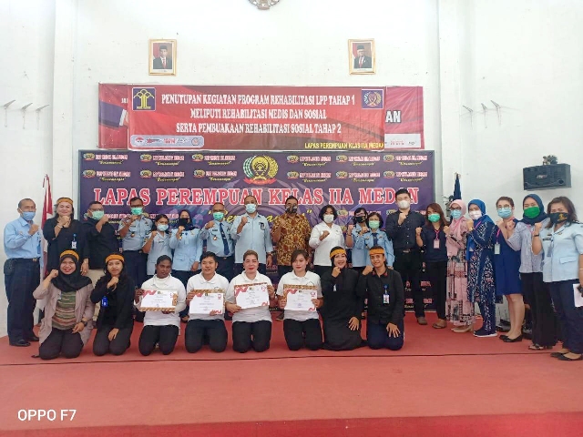 ZZPenutupan Kegiatan Program Rehabilitasi Tahap 1 Serta Pembukaan Rehabilitasi Sosial Tahap 2 di Lapas Perempuan Medan6