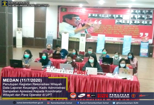 ZZPenutupan Kegiatan Rekonsiliasi Data Laporan Keuangan Kadiv Administrasi Ingatkan Tetap Semangat dan Jaga Kesehatan