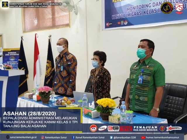 ZZZKEPALA DIVISI ADMINISTRASI MELAKUKAN KUNJUNGAN KERJA KE KANIM KELAS II TPI TANJUNG BALAI ASAHAN