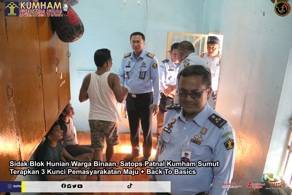 ZZZPatnal Kumham Sumut Terapkan 3 Kunci Pemasyarakatan Maju Back To Basics