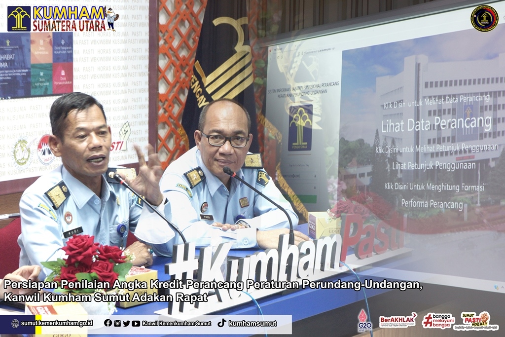 ZZZPerancang Peraturan Perundang UndanganKanwil Kumham Sumut Adakan Rapat