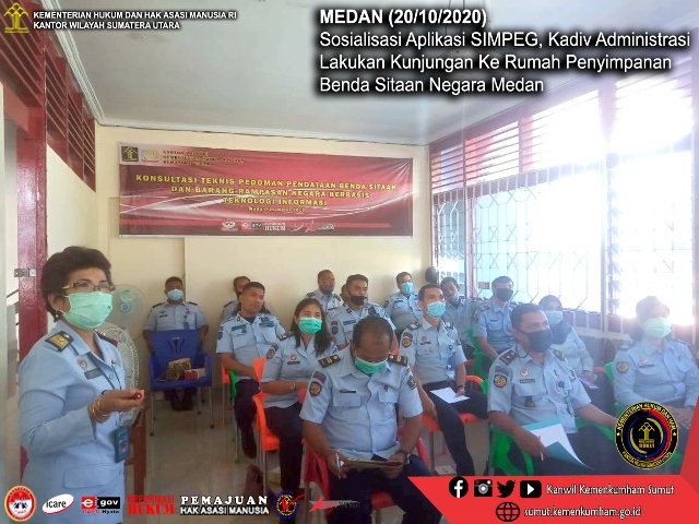 ZZZSosialisasi Aplikasi SIMPEG Kadiv Administrasi Lakukan Kunjungan Ke Rumah Penyimpanan Benda Sitaan Negara Medan