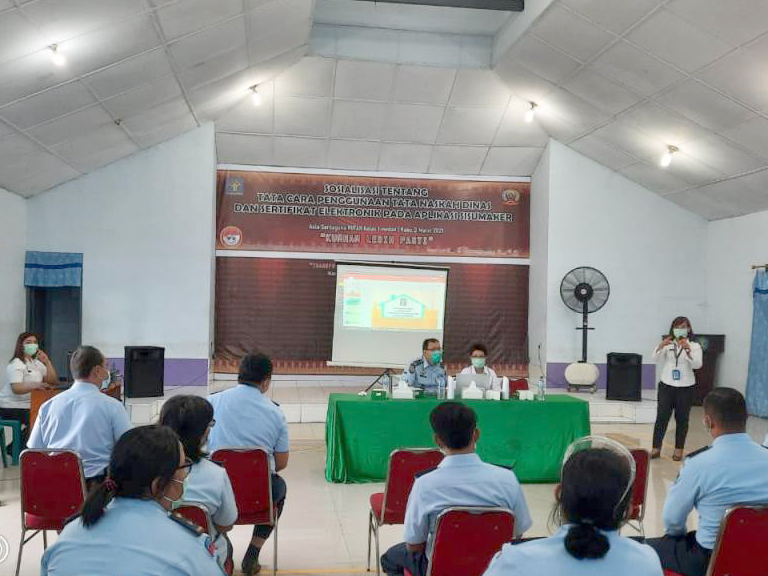 ZZZSosialisasi Aplikasi SIMPEG dan Sisumaker Kadiv Administrasi Lakukan Kunjungan Ke Rutan Kelas I Medan9
