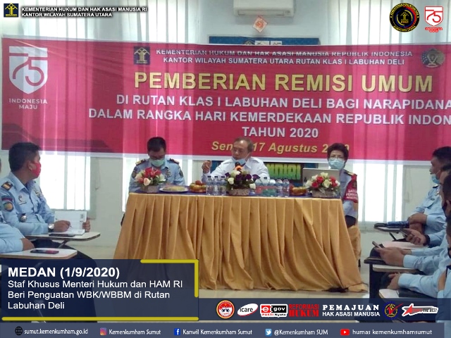 ZZZStaf Khusus Menteri Hukum dan HAM RI Beri Penguatan WBKWBBM di Rutan Labuhan Deli