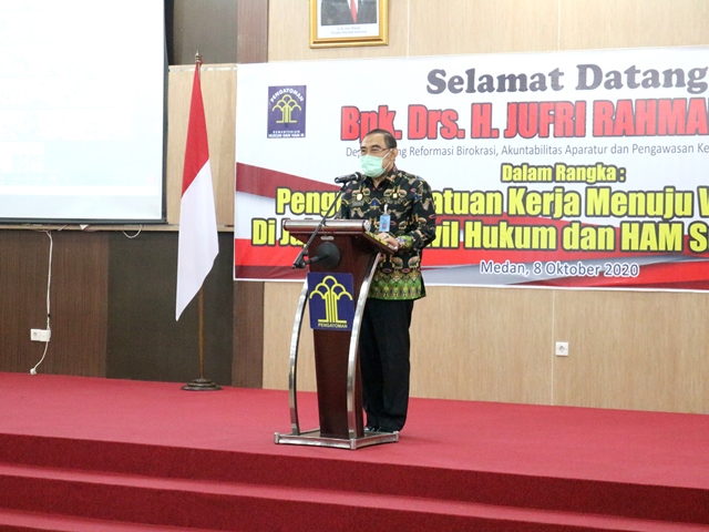 ZZZ Pengawasan KemenPAN RB Beri Penguatan Pembangunan ZI Menuju WBKWBBM di lingkungan Kanwil Kemenkumham Sumut4