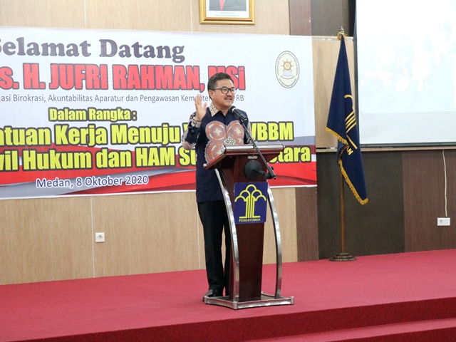 ZZZ Pengawasan KemenPAN RB Beri Penguatan Pembangunan ZI Menuju WBKWBBM di lingkungan Kanwil Kemenkumham Sumut5