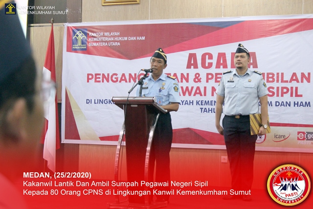 zKakanwil Lantik Dan Ambil Sumpah Pegawai Negeri Sipil