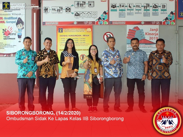 zOmbudsman Sidak Lapas Klas IIB Siborongborong