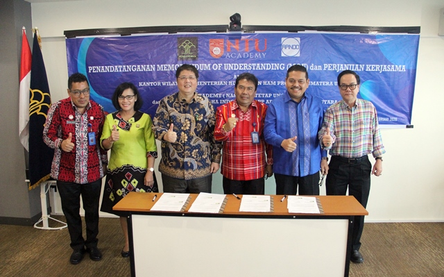 zPenandatanganan MoU Antara Kanwil Kemenkumham Sumut Dengan NTU Academy dan Apindo Sumut8