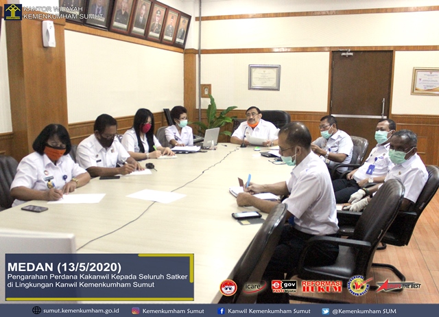 zPengarahan Perdana Kakanwil Kepada Seluruh Satker di Lingkungan Kanwil Kemenkumham Sumut