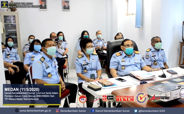 zPenilaian Satuan Kerja Menuju WBKWBBM Oleh TPI Melalui Media Teleconference