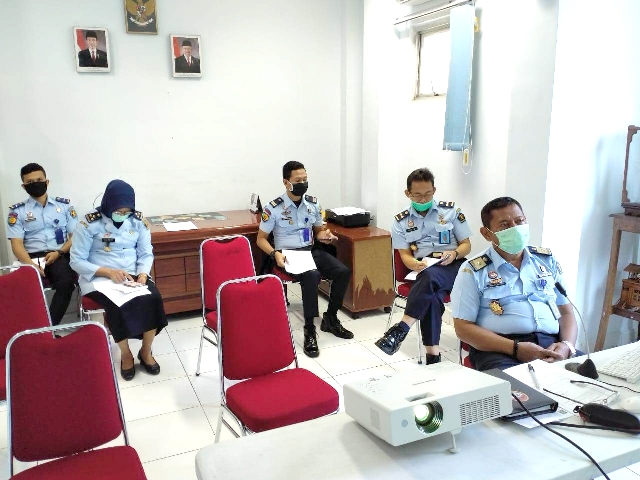 zPenilaian Satuan Kerja Menuju WBKWBBM Oleh TPI di Lingkungan Kemenkumham Sumut Melalui Media Teleconference2