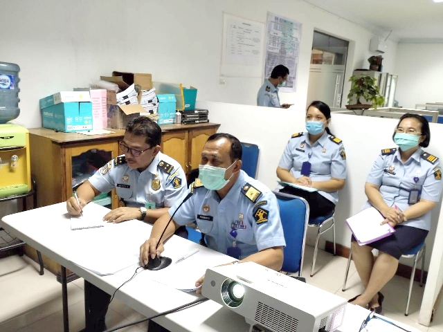 zPenilaian Satuan Kerja Menuju WBKWBBM Oleh TPI di Lingkungan Kemenkumham Sumut Melalui Media Teleconference4