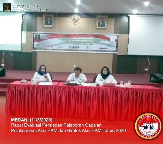 zRapat Evaluasi Persiapan Pelaporan Capaian Pelaksanaan Aksi HAM dan Bimtek Aksi HAM Tahun 2020
