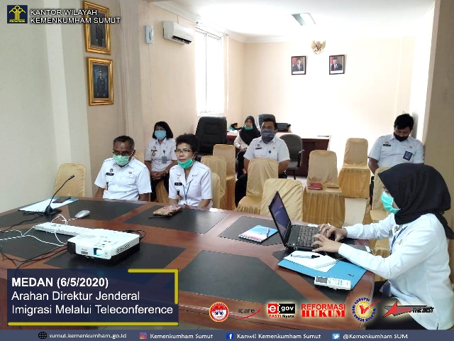 zWArahan Direktur Jenderal Imigrasi Melalui Teleconference