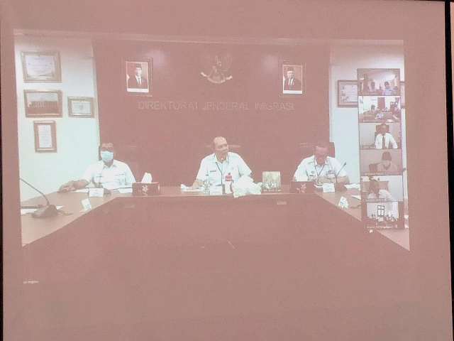 zWArahan Direktur Jenderal Imigrasi Melalui Teleconference3