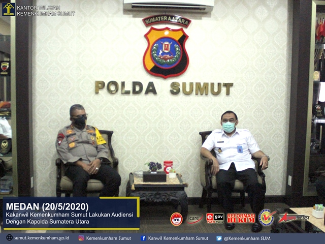 zpKakanwil Kemenkumham Sumut Lakukan Audiensi Dengan Kapolda Sumatera Utara