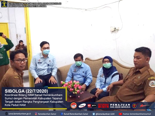 zzKoordinasi Bidang HAM Kanwil Kemenkumham Sumut dengan Pemerintah Kabupaten Tapanuli Tengah dalam Rangka Penghargaan Kabupaten Kota Peduli HAM
