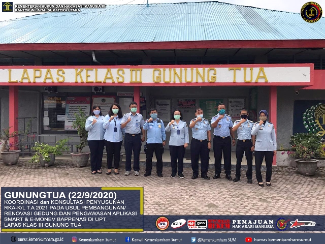 zzzRENOVASI GEDUNG DAN PENGAWASAN APLIKASI SMART E MONEV BAPPENAS DI UPT LAPAS KLAS III GUNUNG TUA